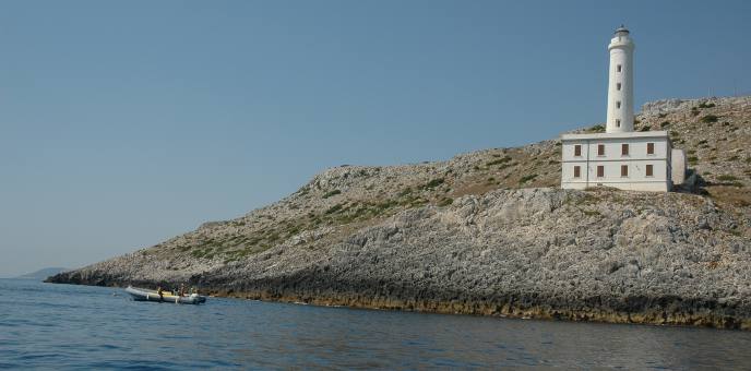Il Faro di Punta Palascìa, nei cui pressi si è verificato l'incidente immagine del Faro di Punta Palascìa, nei cui pressi si è verificato l'incidente