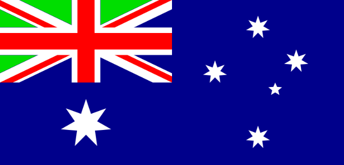 Bandiera Italia Australia