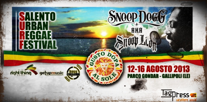 Gusto Dopa Al Sole, è Snoop Dogg il big dell’edizione 2013 Immagine Gusto Dopa Al Sole, è Snoop Dogg il big dell’edizione 2013