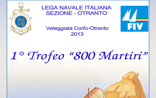 Vela, al via il “Trofeo 800 Martiri di Otranto” Immagine Vela, al via il “Trofeo 800 Martiri di Otranto”