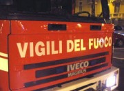 vigili del fuoco - tubo gas tranciato