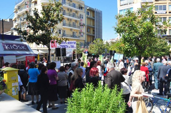 manifestazione anti-tap grecia